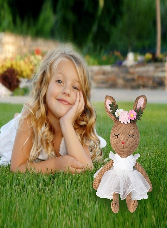 JUSTQUNSEEN Ballerina Doll Easter Stuffed Animal Bunny Plush Animal Doll, Plush Rabbit Toy Bunnys Stuffed Animals for Girls Easter Animals on Party Birthday Christmas - Image 5